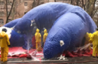 Time Lapse: Thanksgiving Day Parade Balloons Being Inflated