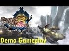 Monster Hunter 3 Ultimate Demo -- Hunt a Lagombi (Hammer / Hunting Horn / Dual Blades)