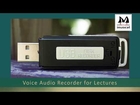 Voice Audio Activated  Recorder Lectures