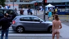 Man getting naked to flirt with girls in the streets!!