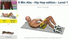 8 Mins abs workout –  Hip Hop Style