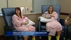 Twin sisters have babies on same day in Overland Park, Kan.